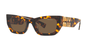 Miu Miu SMU09W Honey Tortoise/Dark Brown #colour_honey-tortoise-dark-brown