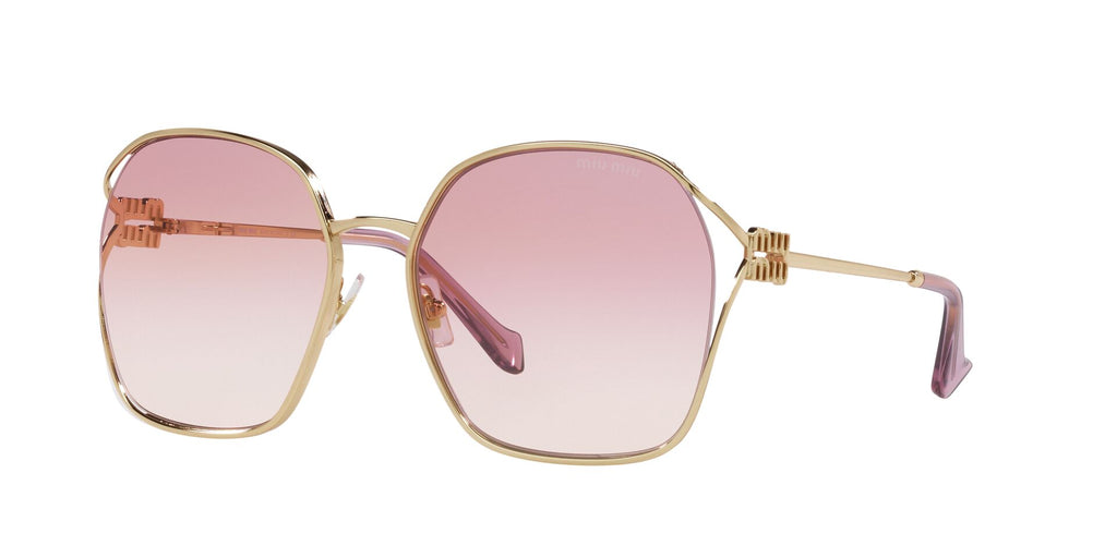 Miu Miu SMU52W Gold/Light Brown Grad Dark Violet #colour_gold-light-brown-grad-dark-violet