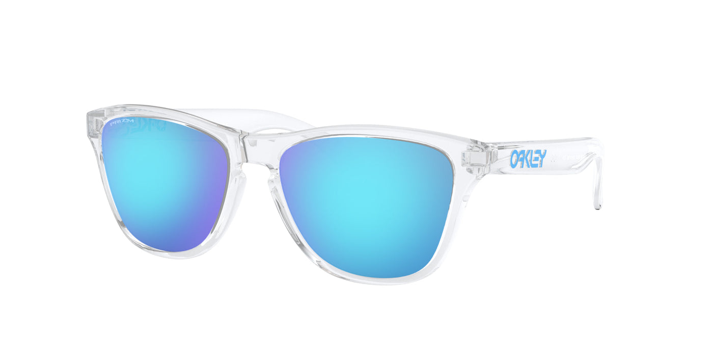 Oakley Frogskins XS OJ9006 Polished Clear/Prizm Sapphire #colour_polished-clear-prizm-sapphire