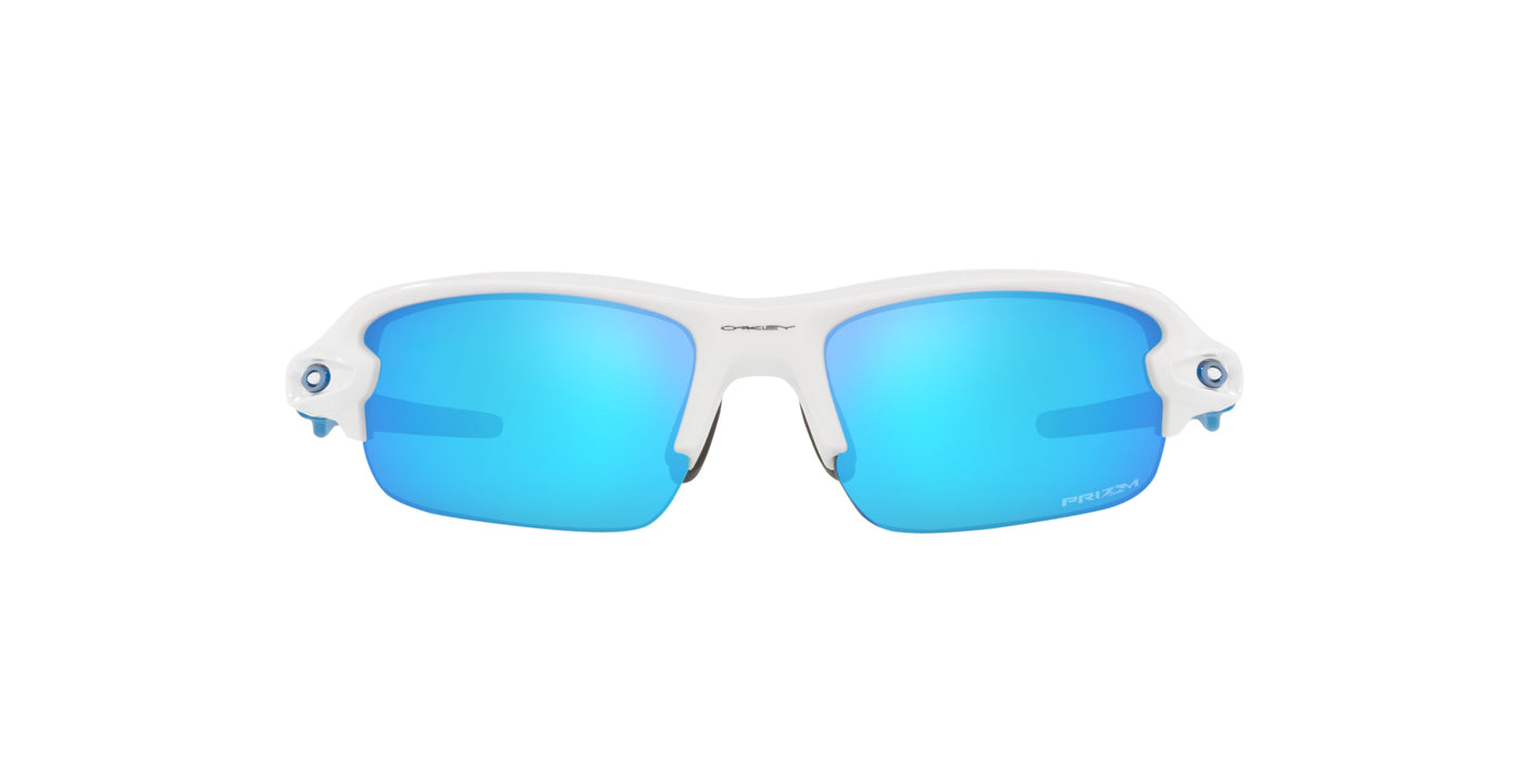 Oakley Kids Flak XXS OJ9008 Polished White/Prizm Sapphire #colour_polished-white-prizm-sapphire