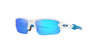 Oakley Kids Flak XXS OJ9008 Polished White/Prizm Sapphire #colour_polished-white-prizm-sapphire