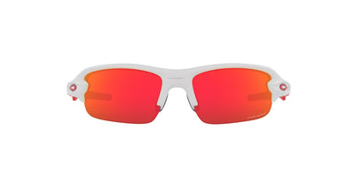 Oakley Kids Flak XXS OJ9008 Matte White/Prizm Ruby #colour_matte-white-prizm-ruby