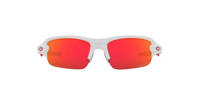 Oakley Kids Flak XXS OJ9008 Matte White/Prizm Ruby #colour_matte-white-prizm-ruby