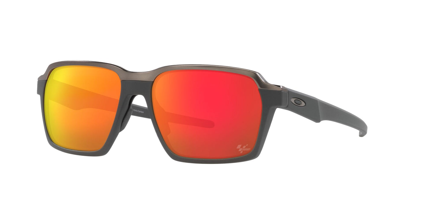 Oakley Parlay OO4143 Matte Carbon/Prizm Ruby #colour_matte-carbon-prizm-ruby