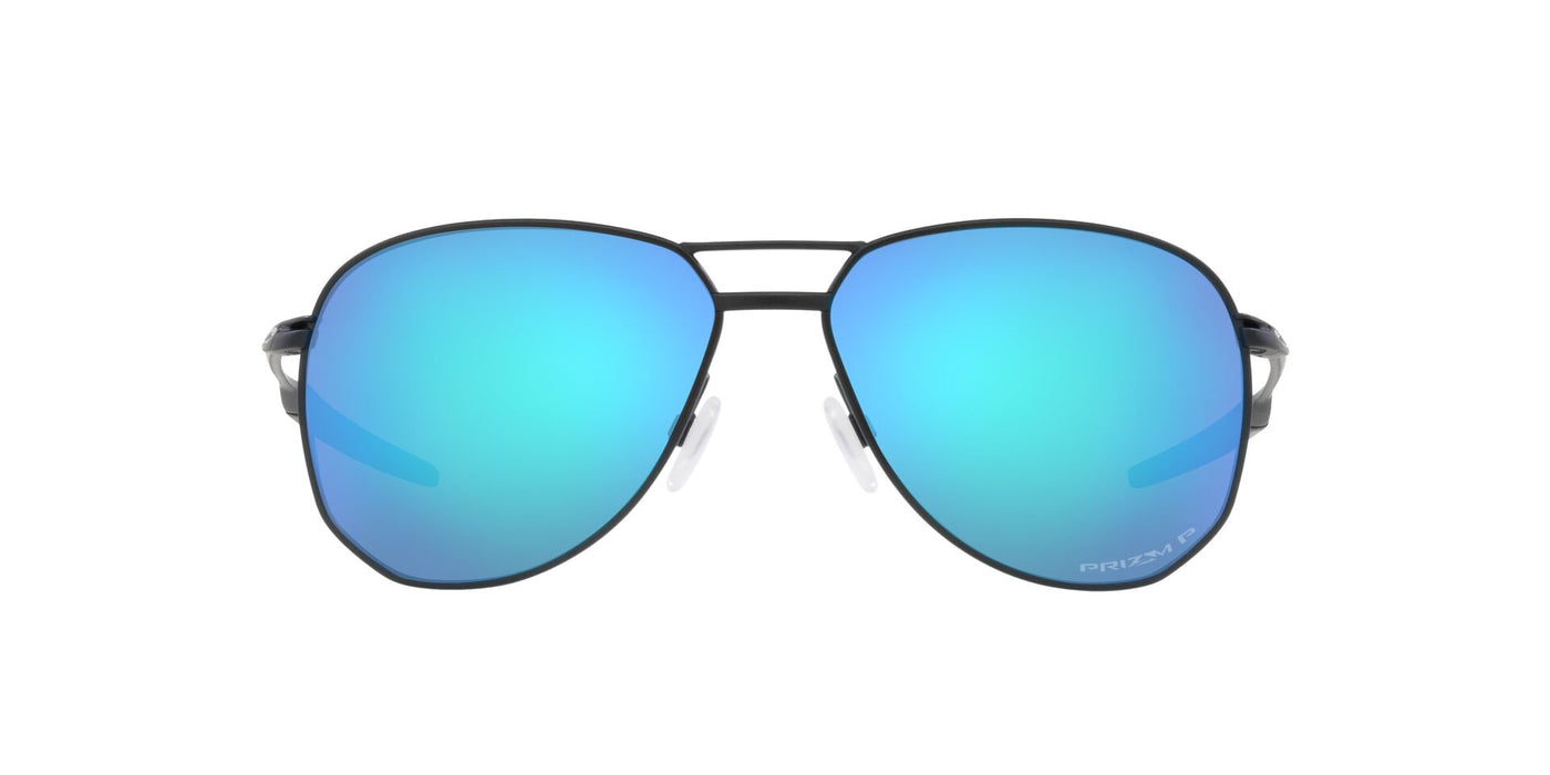 Oakley Contrail Ti OO6050 Satin Light Steel/Prizm Sapphire Polarised #colour_satin-light-steel-prizm-sapphire-polarised