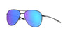 Oakley Contrail Ti OO6050 Satin Light Steel/Prizm Sapphire Polarised #colour_satin-light-steel-prizm-sapphire-polarised