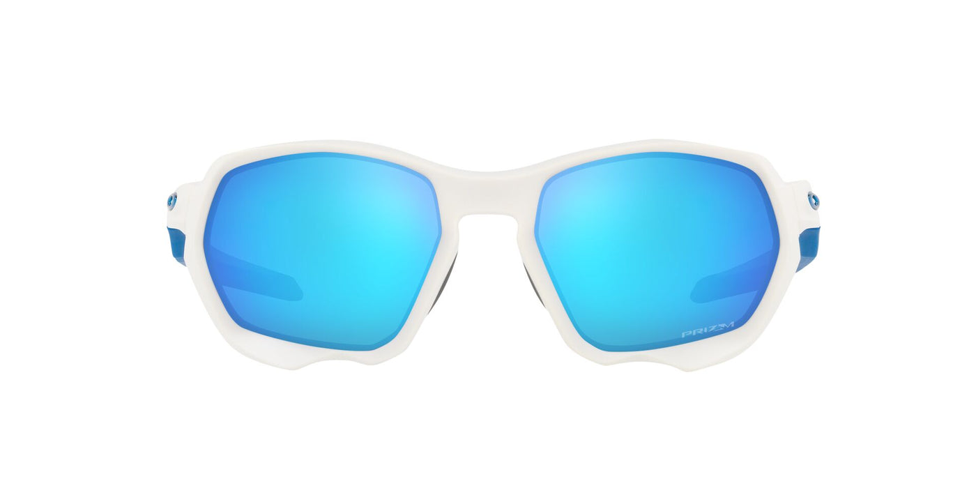 Oakley Plazma OO9019 Matte White/Prizm Sapphire #colour_matte-white-prizm-sapphire