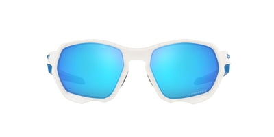 Oakley Plazma OO9019 Matte White/Prizm Sapphire #colour_matte-white-prizm-sapphire