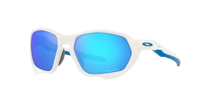 Oakley Plazma OO9019 Matte White/Prizm Sapphire #colour_matte-white-prizm-sapphire