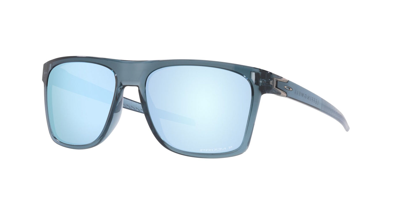 Oakley Leffingwell OO9100 Crystal Black/Prizm Deep Water Polarised #colour_crystal-black-prizm-deep-water-polarised