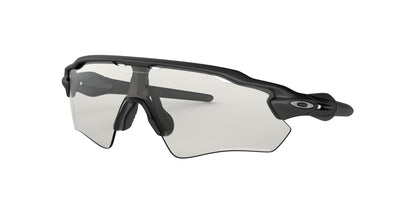 Oakley Radar EV Path OO9208 Steel/Clear 50% Black Iridium Photo #colour_steel-clear-black-iridium-photo