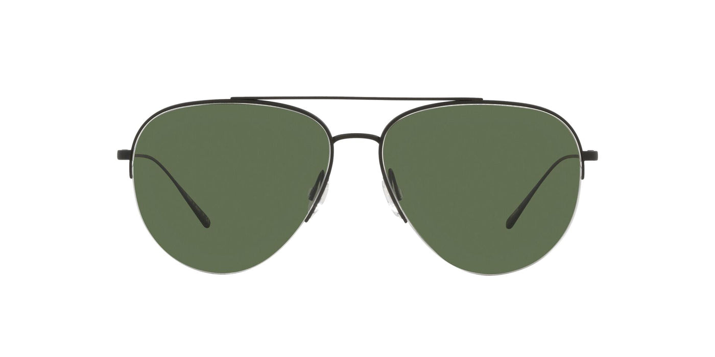 Oliver Peoples Cleamons OV1303ST Matte Black/Green Polarised #colour_matte-black-green-polarised