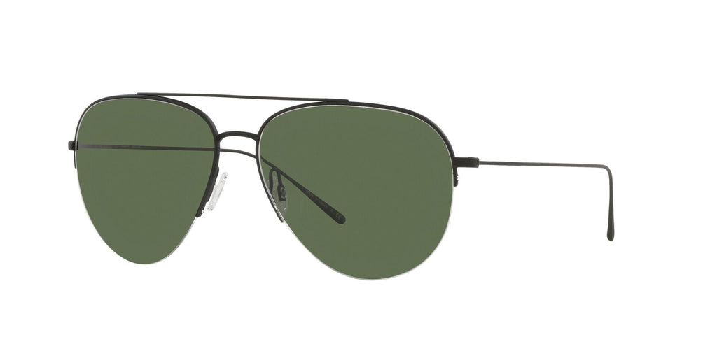 Oliver Peoples Cleamons OV1303ST Matte Black/Green Polarised #colour_matte-black-green-polarised