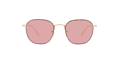 Oliver Peoples Clyne OV1305 Brushed Gold-Tortoise//Pink Wash #colour_brushed-gold-tortoise--pink-wash