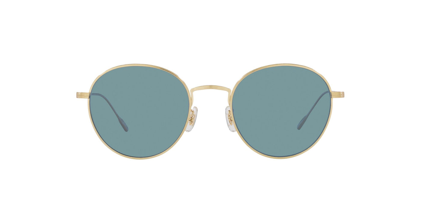 Oliver Peoples Altair OV1306ST Brushed Gold/Teal Polarised #colour_brushed-gold-teal-polarised