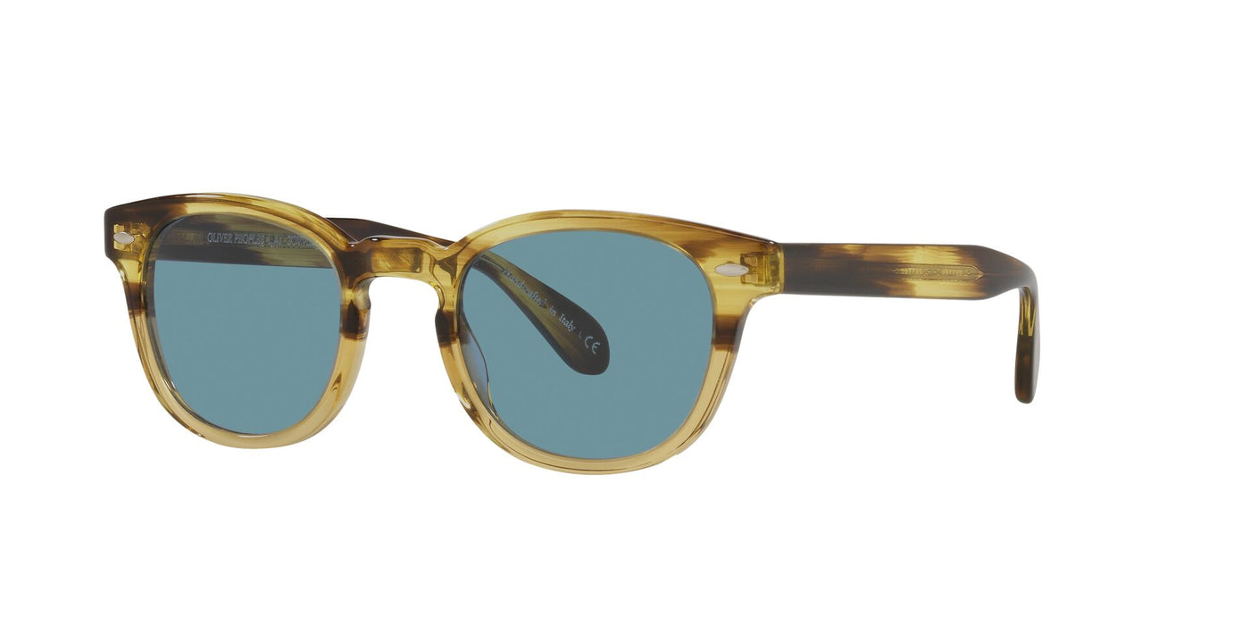 Oliver Peoples Sheldrake OV5036S Canarywood Gradient/Blue #colour_canarywood-gradient-blue