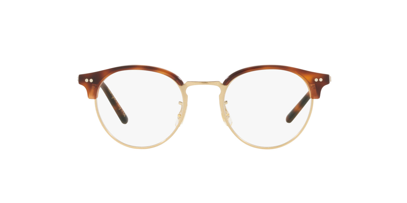 Oliver Peoples Reiland OV5469 Brushed Gold-Dark Mahogany #colour_brushed-gold-dark-mahogany