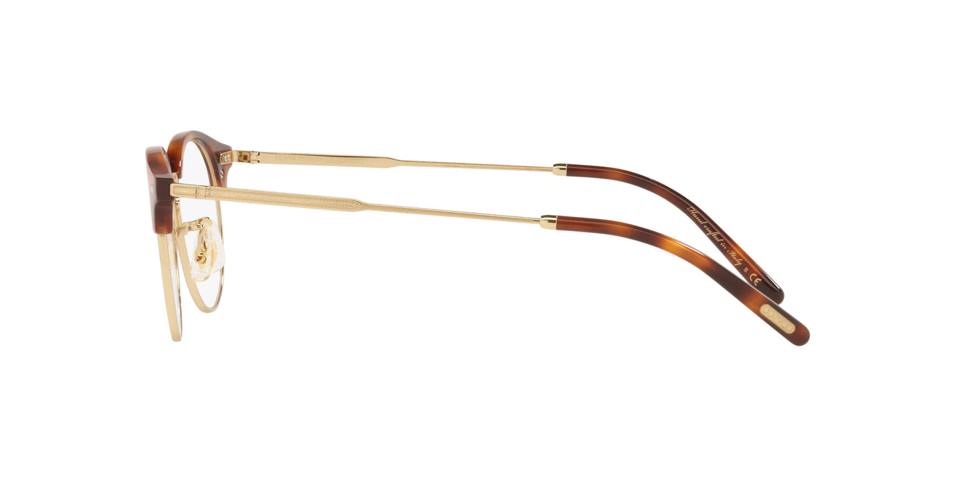 Oliver Peoples Reiland OV5469 Brushed Gold-Dark Mahogany #colour_brushed-gold-dark-mahogany