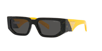 Prada SPR09Z Black Yellow Marble/Dark Grey #colour_black-yellow-marble-dark-grey