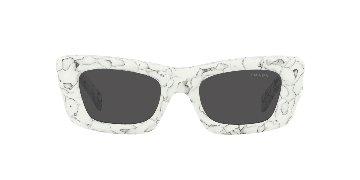 Prada SPR13Z Matte White Marble/Dark Grey #colour_matte-white-marble-dark-grey