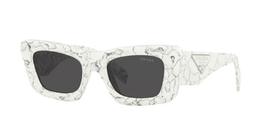 Prada SPR13Z Matte White Marble/Dark Grey #colour_matte-white-marble-dark-grey