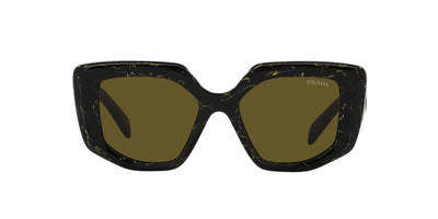 Prada SPR14Z Black-Yellow Marble/Dark Brown #colour_black-yellow-marble-dark-brown