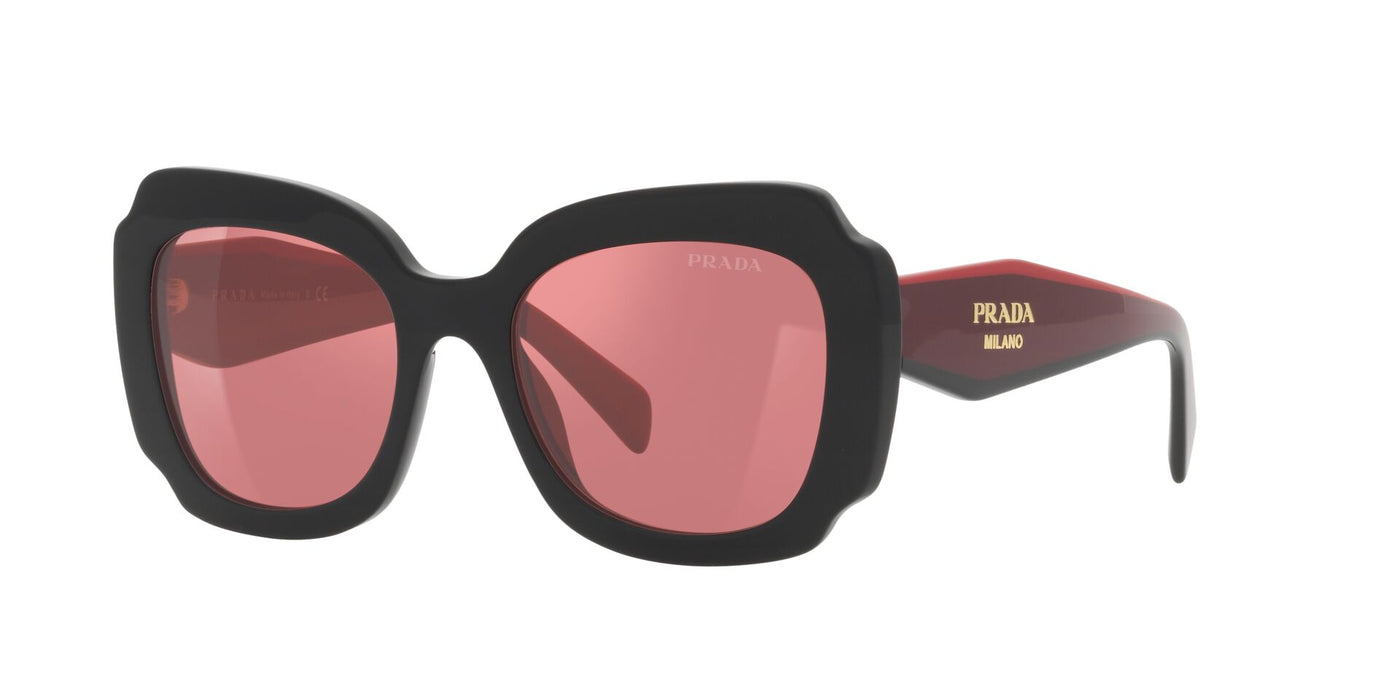 Prada SPR16Y Black/Red Mirror Internal Silver #colour_black-red-mirror-internal-silver