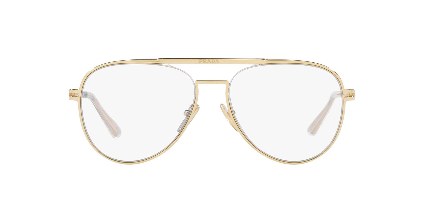 Prada SPR54Z Pale Gold/Clear Blue Light Filter #colour_pale-gold-clear-blue-light-filter