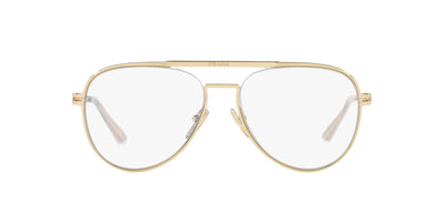 Prada SPR54Z Pale Gold/Clear Blue Light Filter #colour_pale-gold-clear-blue-light-filter