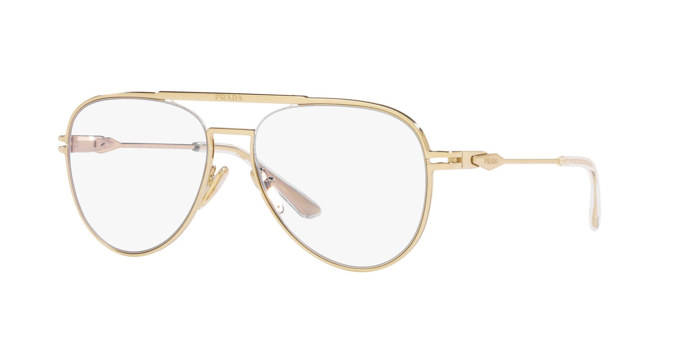 Prada SPR54Z Pale Gold/Clear Blue Light Filter #colour_pale-gold-clear-blue-light-filter