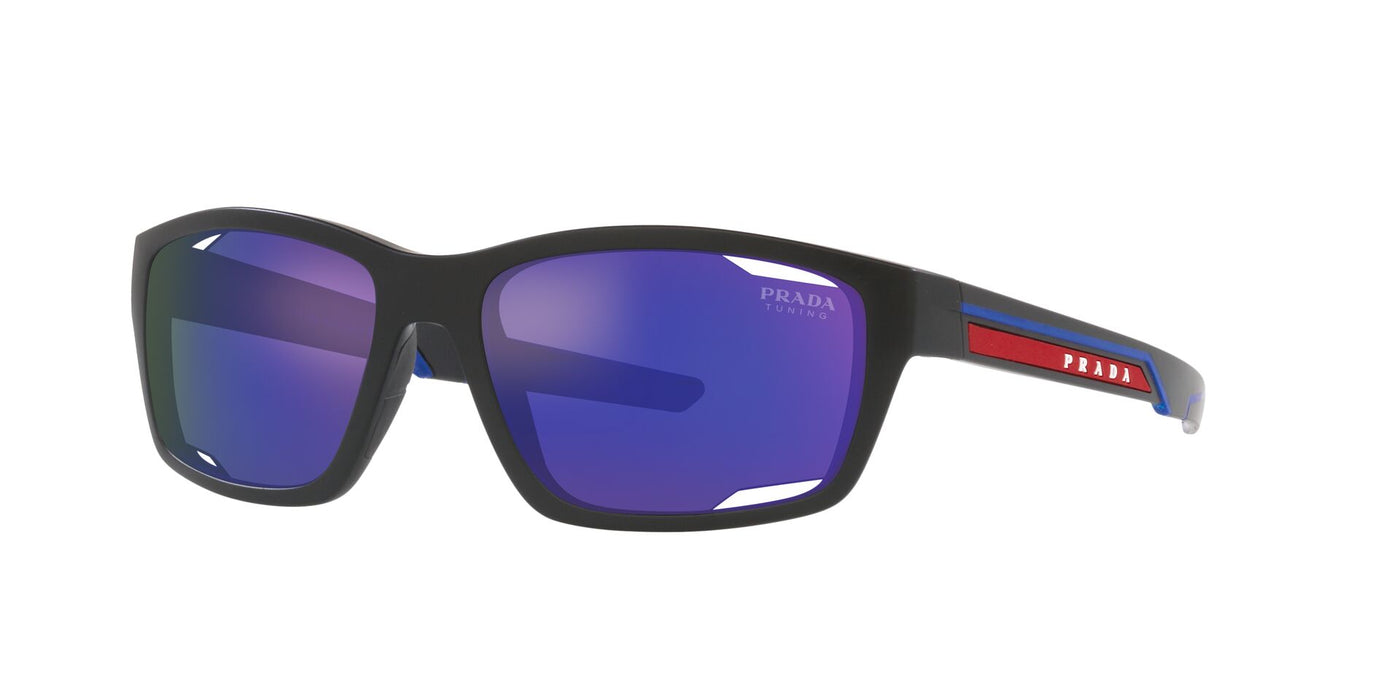 Prada Sport Linea Rossa SPS04Y Matte Black-Blue/Dark Blue Mirror Violet Tuning #colour_matte-black-blue-dark-blue-mirror-violet-tuning