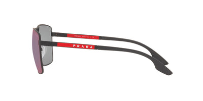 Prada Sport Linea Rossa SPS50W Black Rubber/Dark Grey Mirror Blue/Red #colour_black-rubber-dark-grey-mirror-blue-red