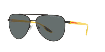 Prada Sport Linea Rossa SPS52W Black Rubber/Polarised Dark Grey #colour_black-rubber-polarised-dark-grey