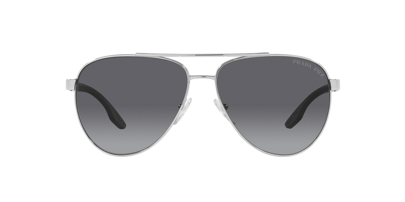 Prada Sport Linea Rossa SPS52Y Silver/Polarised Grey Gradient #colour_silver-polarised-grey-gradient