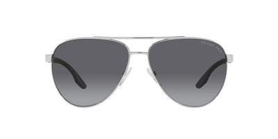 Prada Sport Linea Rossa SPS52Y Silver/Polarised Grey Gradient #colour_silver-polarised-grey-gradient