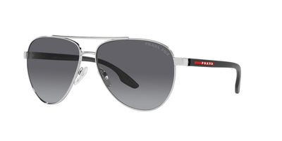 Prada Sport Linea Rossa SPS52Y Silver/Polarised Grey Gradient #colour_silver-polarised-grey-gradient