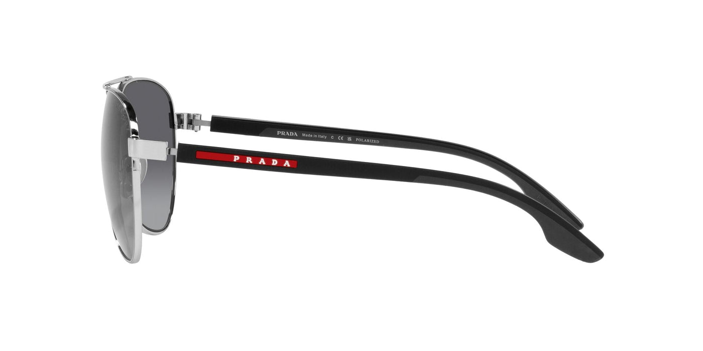 Prada Sport Linea Rossa SPS52Y Silver/Polarised Grey Gradient #colour_silver-polarised-grey-gradient