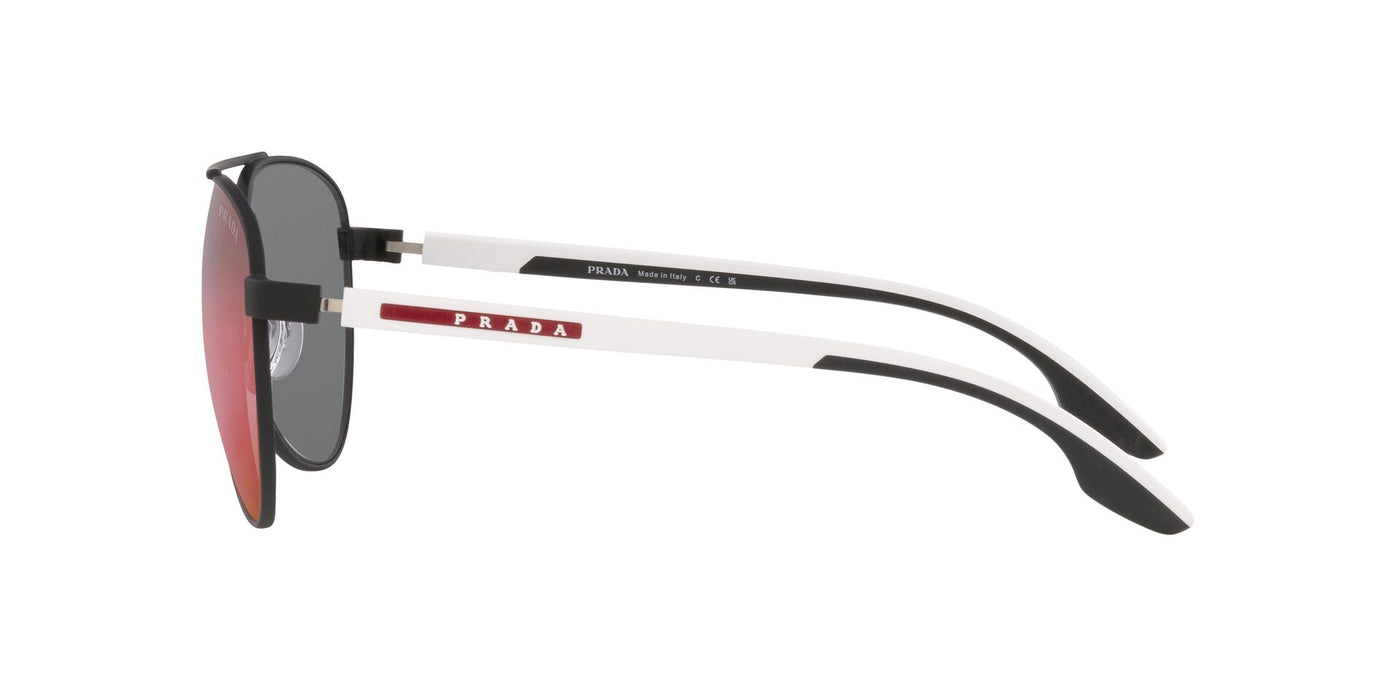 Prada Sport Linea Rossa SPS52Y Black/Dark Grey Mirror Blue/Red #colour_black-dark-grey-mirror-blue-red