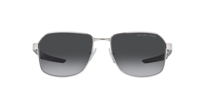 Prada Sport Linea Rossa SPS54W Silver/Polarised Grey Gradient #colour_silver-polarised-grey-gradient