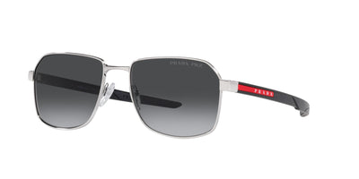 Prada Sport Linea Rossa SPS54W Silver/Polarised Grey Gradient #colour_silver-polarised-grey-gradient