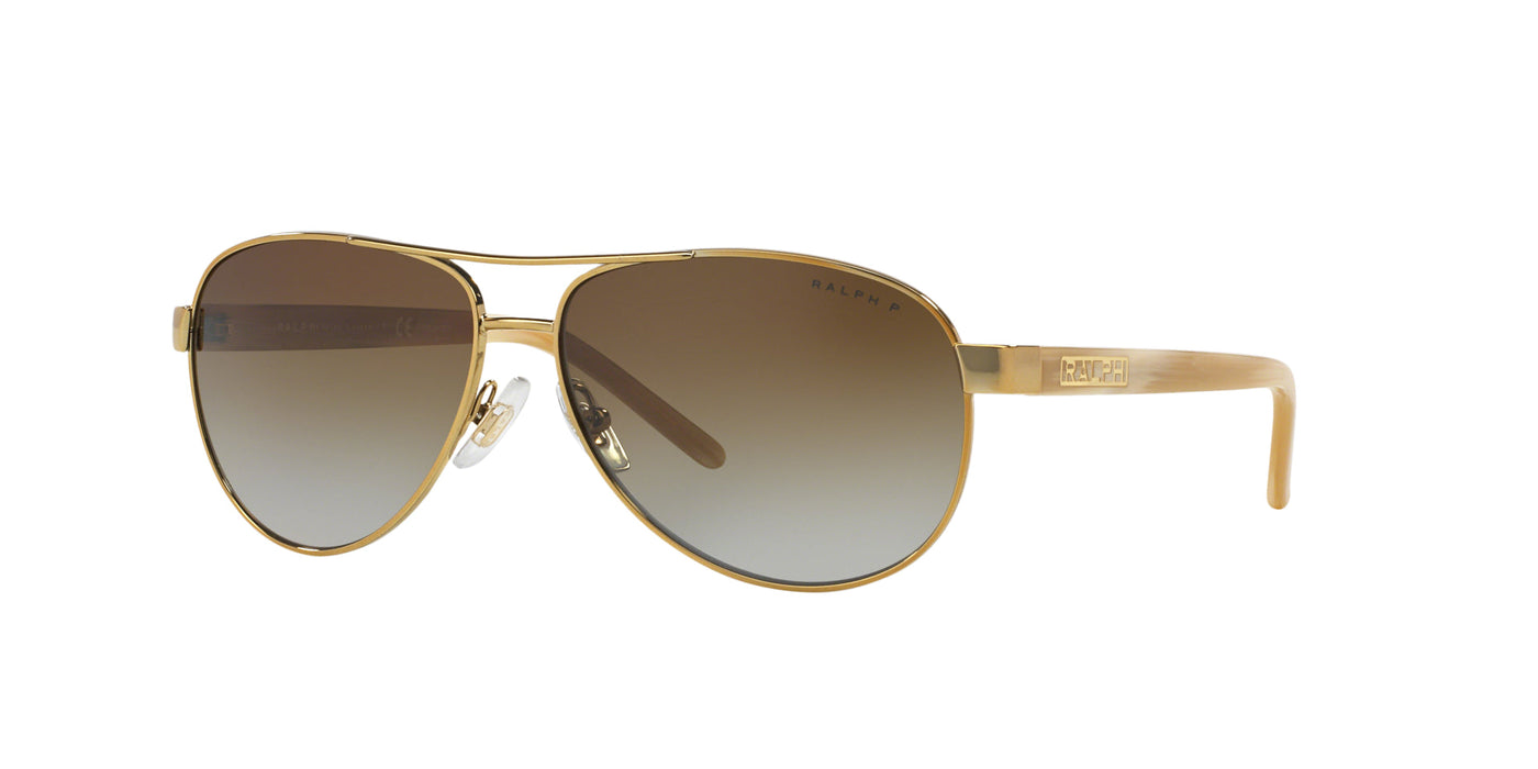 Ralph by Ralph Lauren RA4004 Shiny Gold/Polarised Gradient Brown #colour_shiny-gold-polarised-gradient-brown