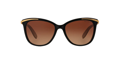Ralph by Ralph Lauren RA5203 Shiny Black On Nude & Gold/Polarised Gradient Brown #colour_shiny-black-on-nude-gold-polarised-gradient-brown