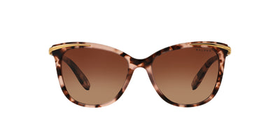 Ralph by Ralph Lauren RA5203 Shiny Pink Tortoise & Gold/Polarised Gradient Brown #colour_shiny-pink-tortoise-gold-polarised-gradient-brown