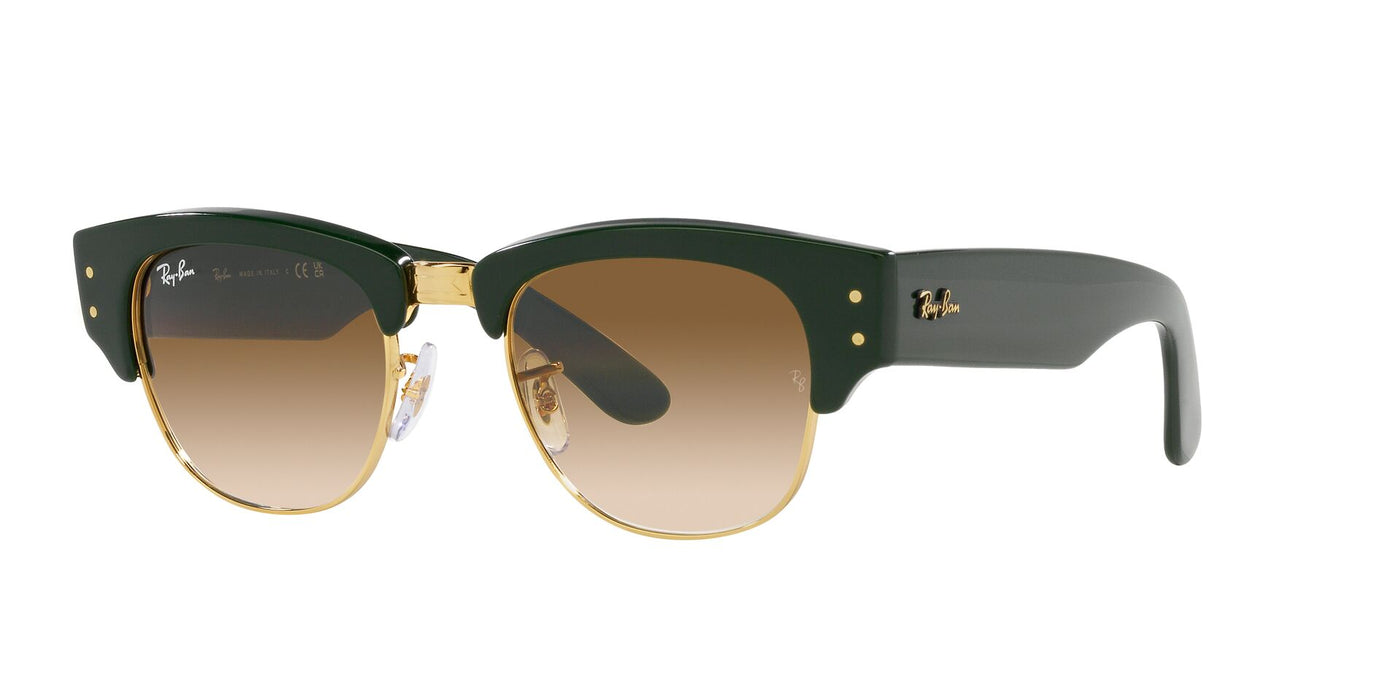 Ray-Ban Mega Clubmaster RB0316 Green On Arista/Clear Brown Gradient #colour_green-on-arista-clear-brown-gradient