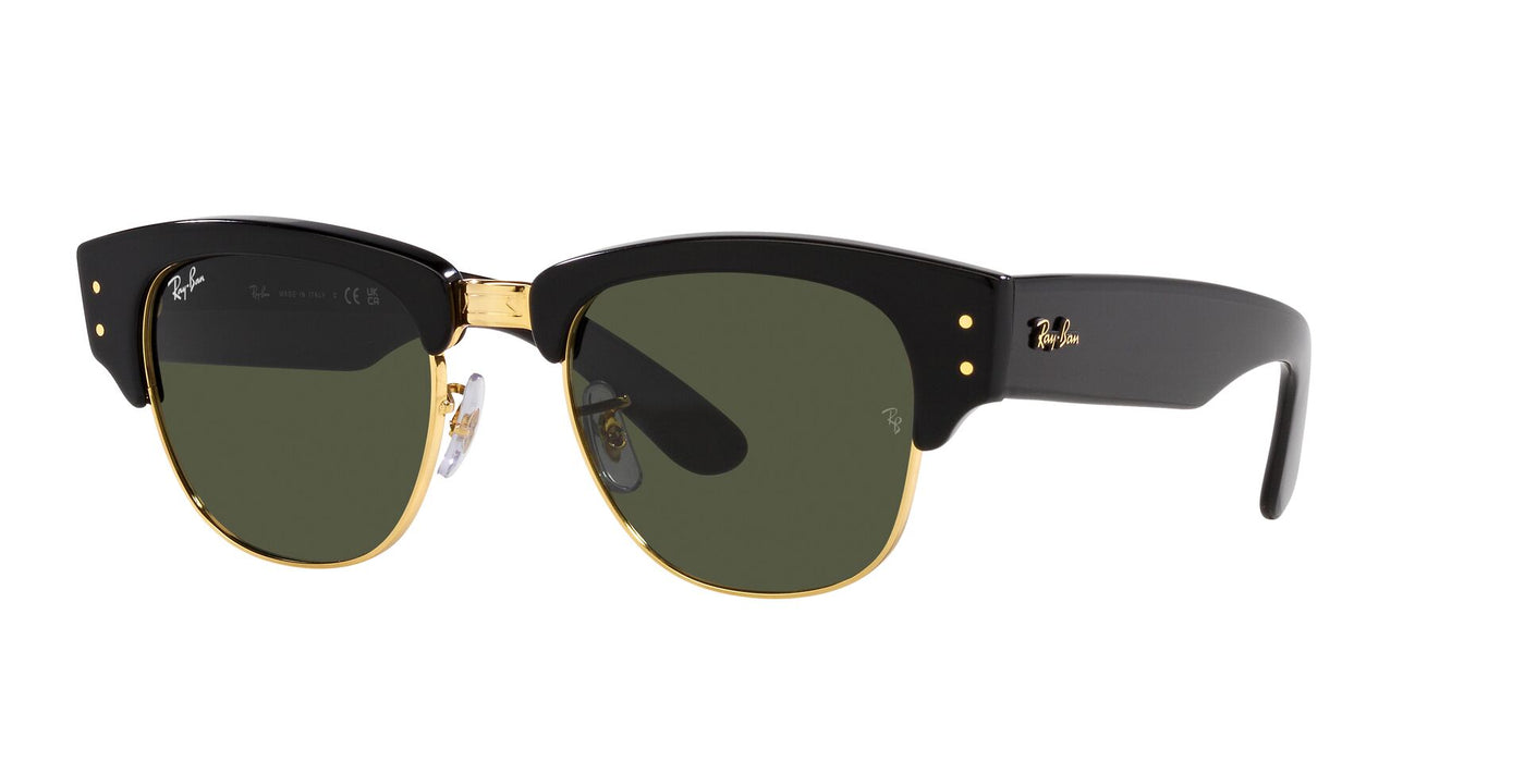 Ray-Ban Mega Clubmaster RB0316 Black On Arista/Green #colour_black-on-arista-green