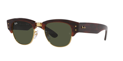 Ray-Ban Mega Clubmaster RB0316 Mock Tortoise On Arista/Green #colour_mock-tortoise-on-arista-green