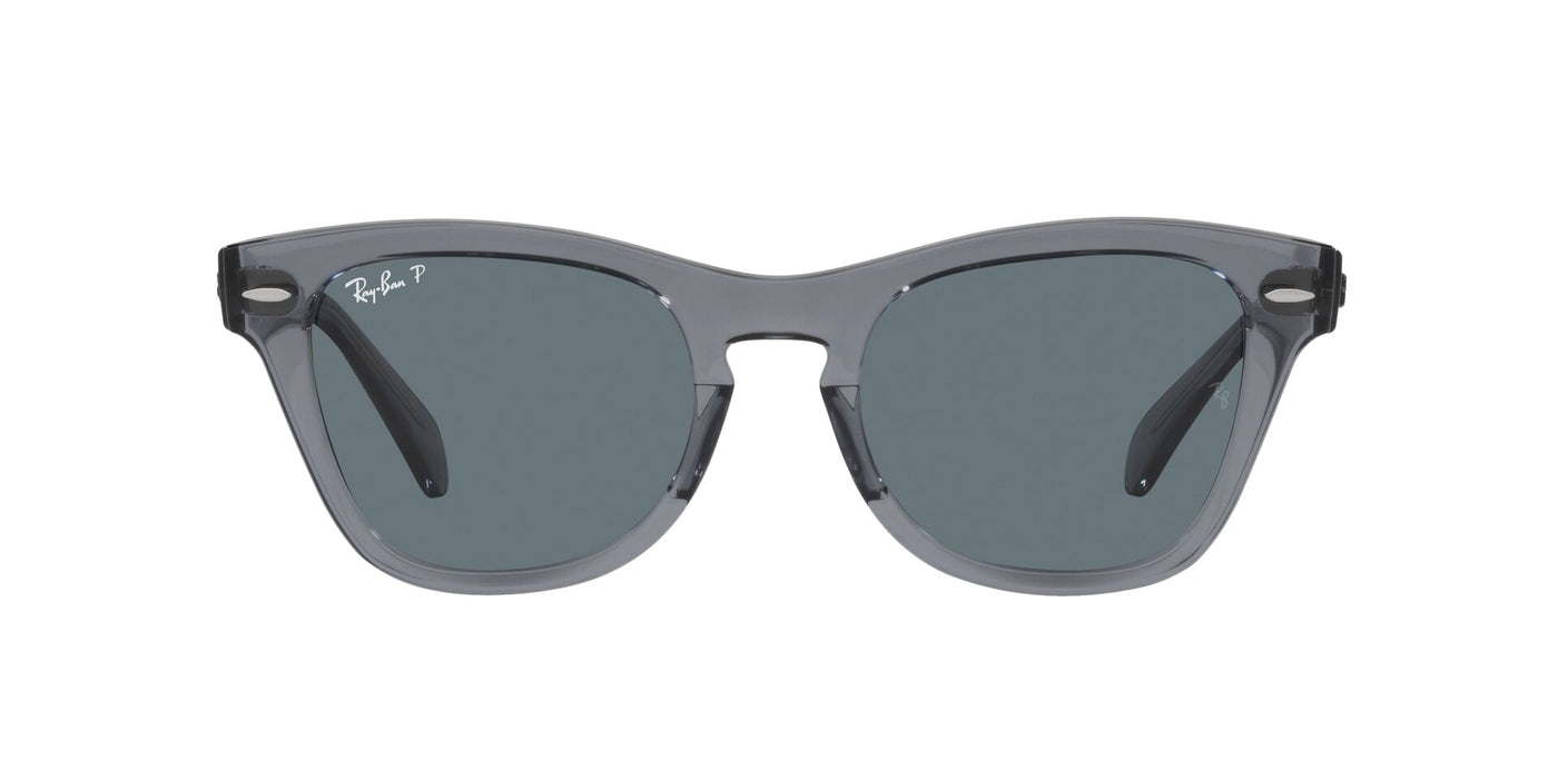 Ray-Ban RB0707S Transparent Grey/Dark Blue Polarised #colour_transparent-grey-dark-blue-polarised