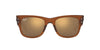 Ray-Ban Mega Wayfarer RB0840S Transparent Brown/Light Brown Mirror Gold #colour_transparent-brown-light-brown-mirror-gold