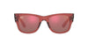 Ray-Ban Mega Wayfarer RB0840S Transparent Pink/Brown Mirror Dark Red #colour_transparent-pink-brown-mirror-dark-red