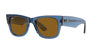 Ray-Ban Mega Wayfarer RB0840S Transparent Blue/Brown #colour_transparent-blue-brown